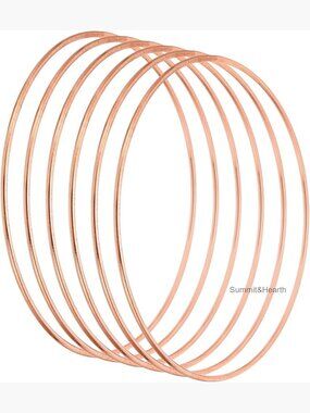 6 Metal Dream Catcher Rings, 5.9 Inch Hoops for DIY Craft Home Decor